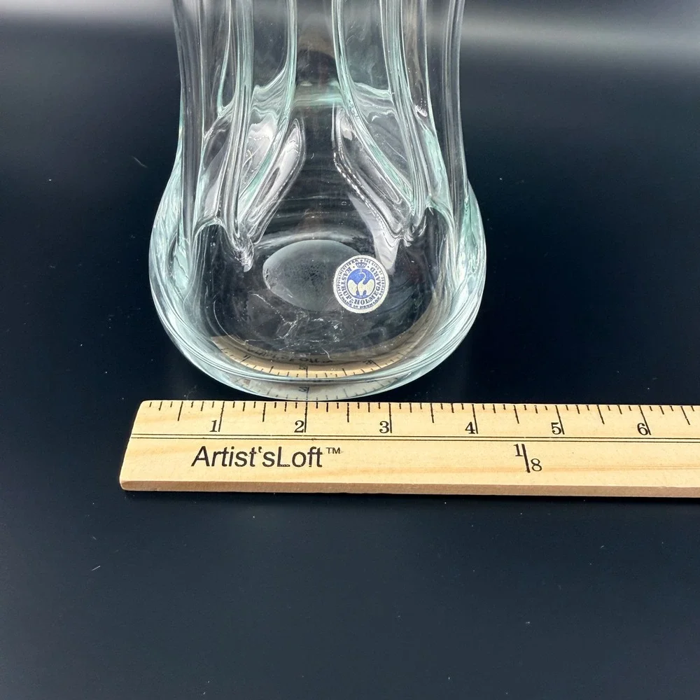 Holmegaard Kluk Kluk Decanter Large Clear Glass Ball Stopper Denmark 12